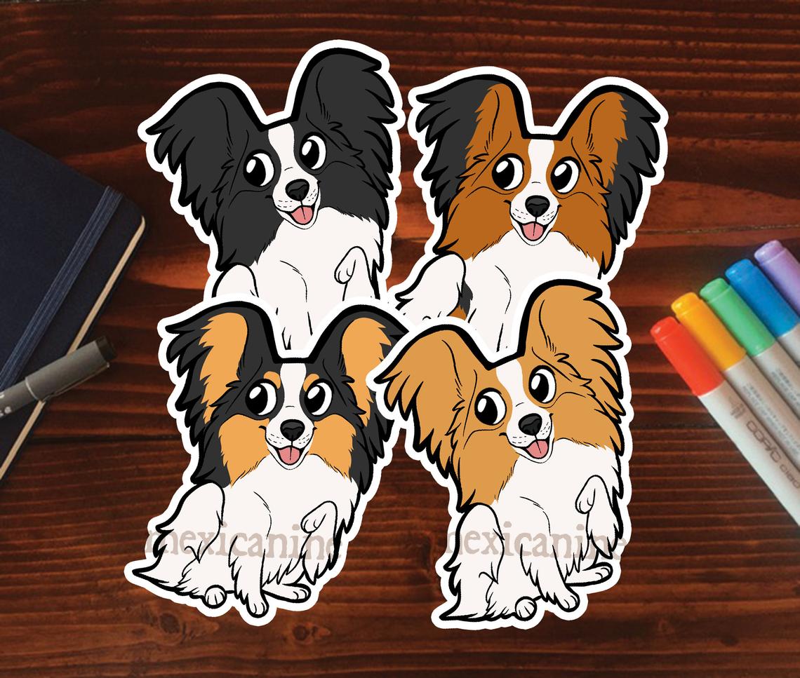 ★パピヨン★ パピヨン(Papillion)ステッカー – Chokonen Co. Ltd.
