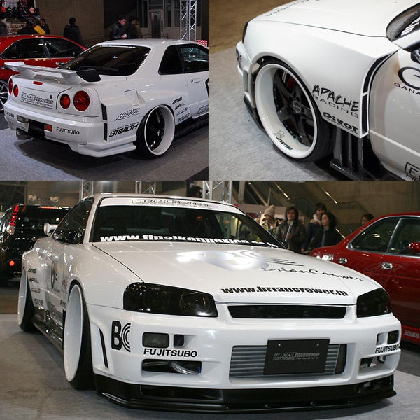 日産用 ワイドボディ スカイライン R34 2ドア クーペ エアロ1５点セット – Chokonen Co. Ltd.